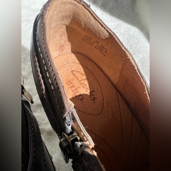 Clarks Leather heeled booties 9 - Picture 5 of 6